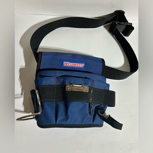 Westward 5Mzl0 Tool Pouch Belt Blue Black 600D Polyester Pockets
